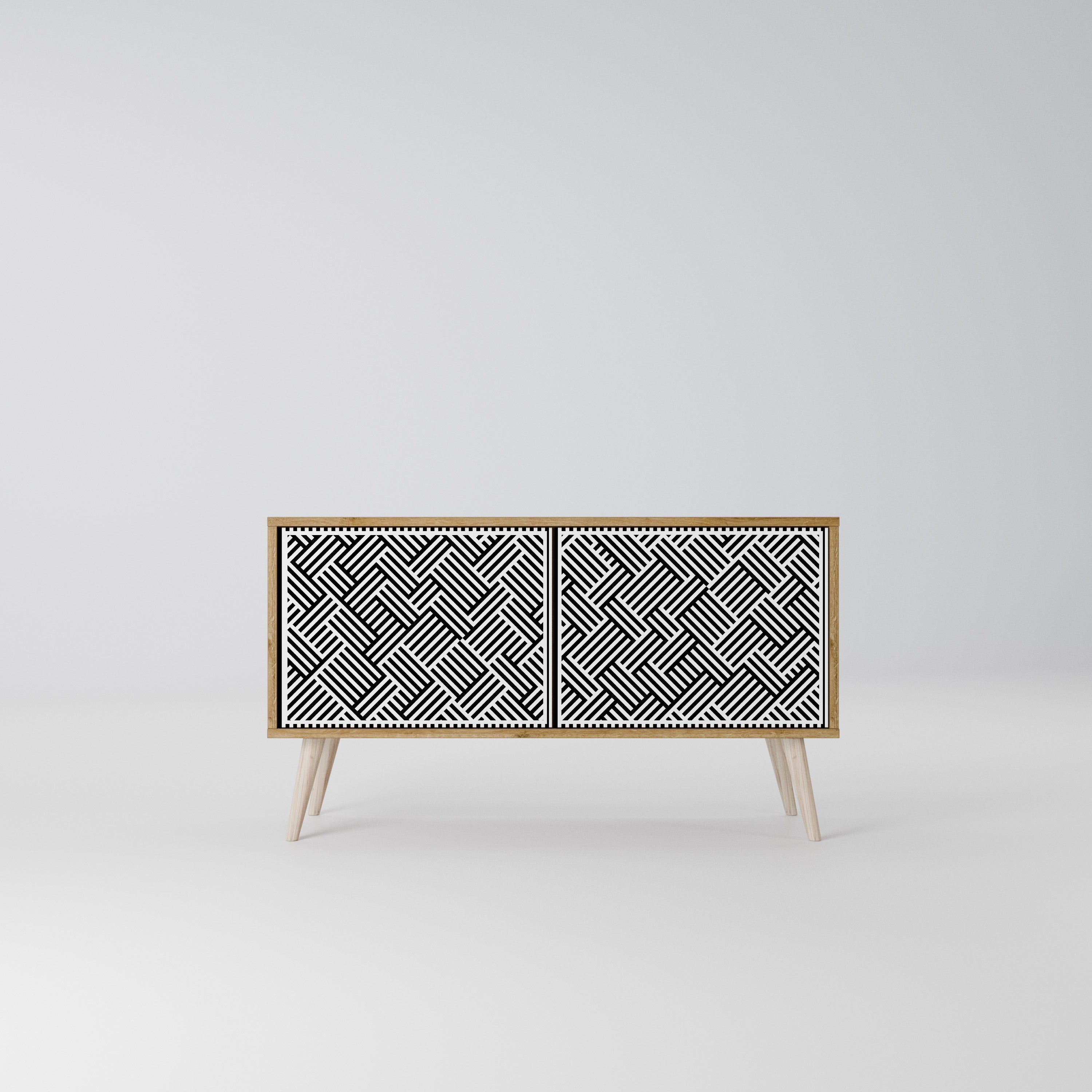 TEMPORARY SEQUENCE Compact 2-Door TV Cabinet