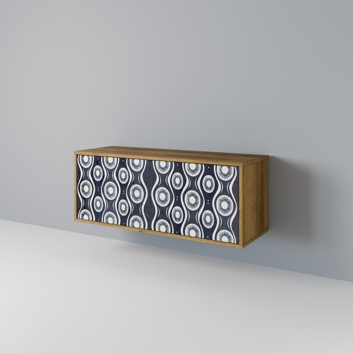 GRAPHITE EYES Mueble de TV Compacto de 2 puertas