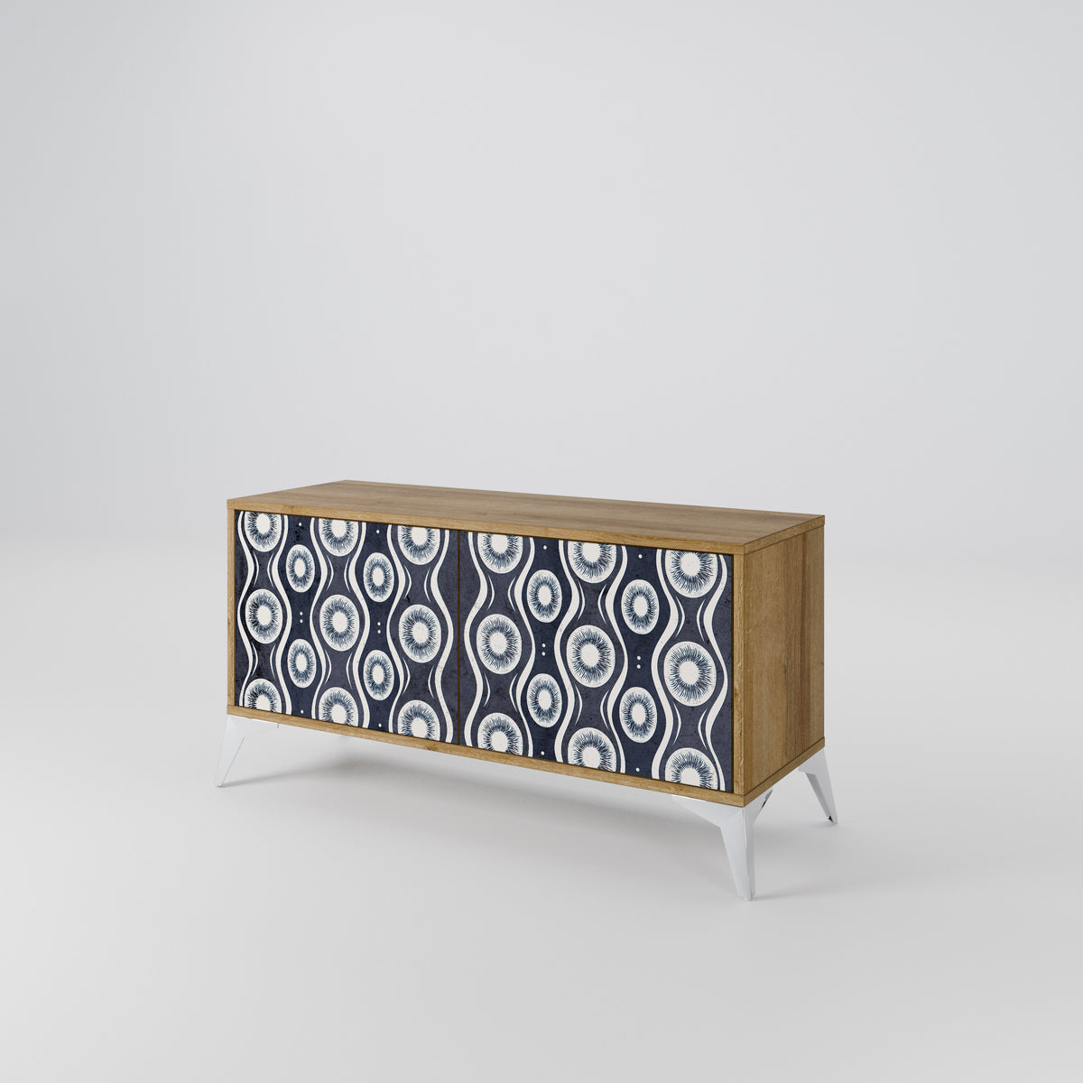 GRAPHITE EYES Mueble de TV Compacto de 2 puertas