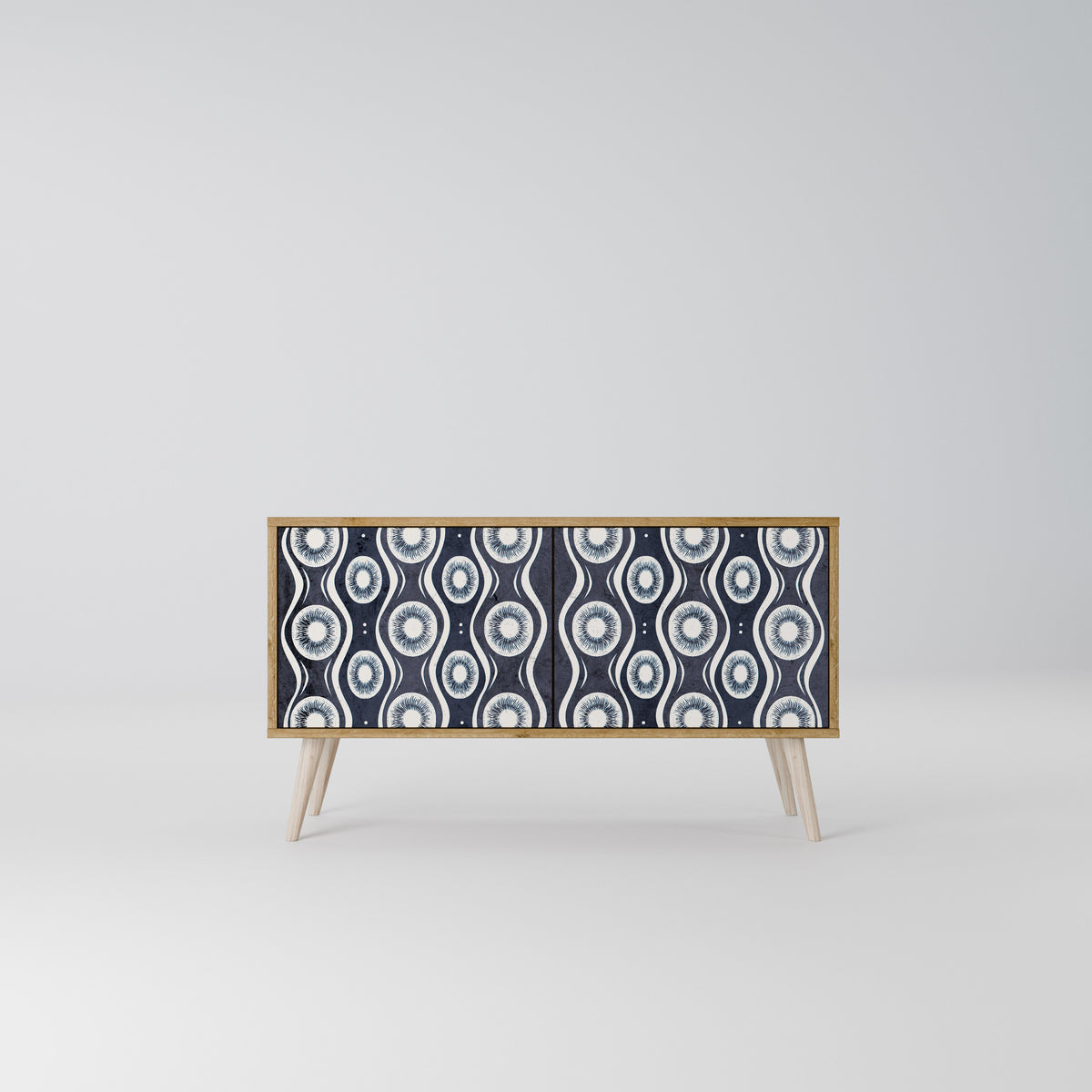 GRAPHITE EYES Mueble de TV Compacto de 2 puertas