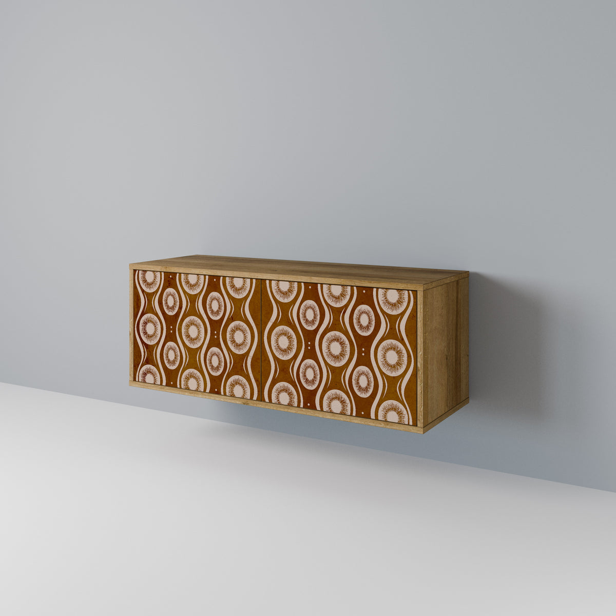 BROWN EYES Mueble de TV Compacto de 2 puertas