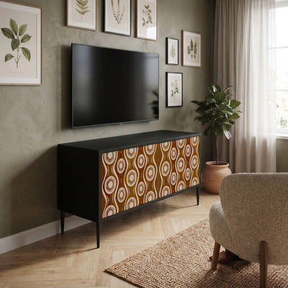 BROWN EYES Mueble de TV Compacto de 2 puertas