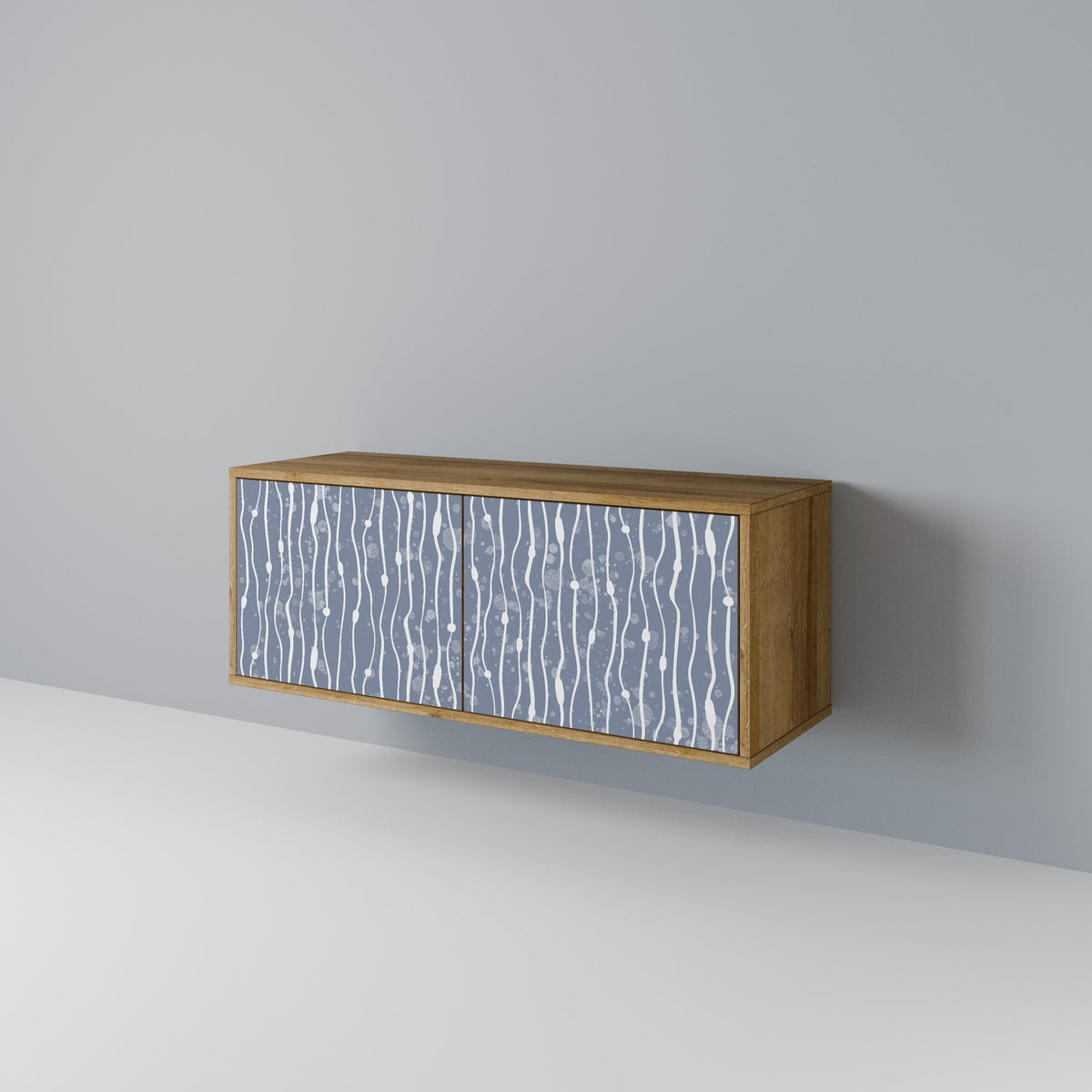 GRAPHITE RAIN Mueble de TV Compacto de 2 puertas