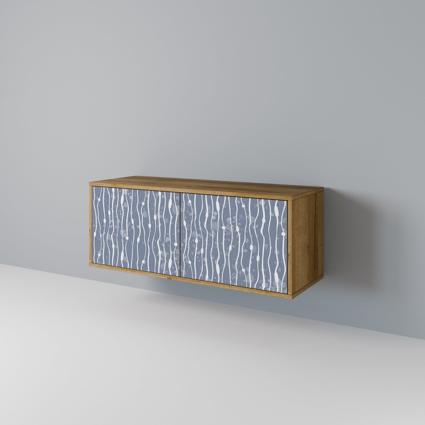 GRAPHITE RAIN Compact 2-Door TV Cabinet