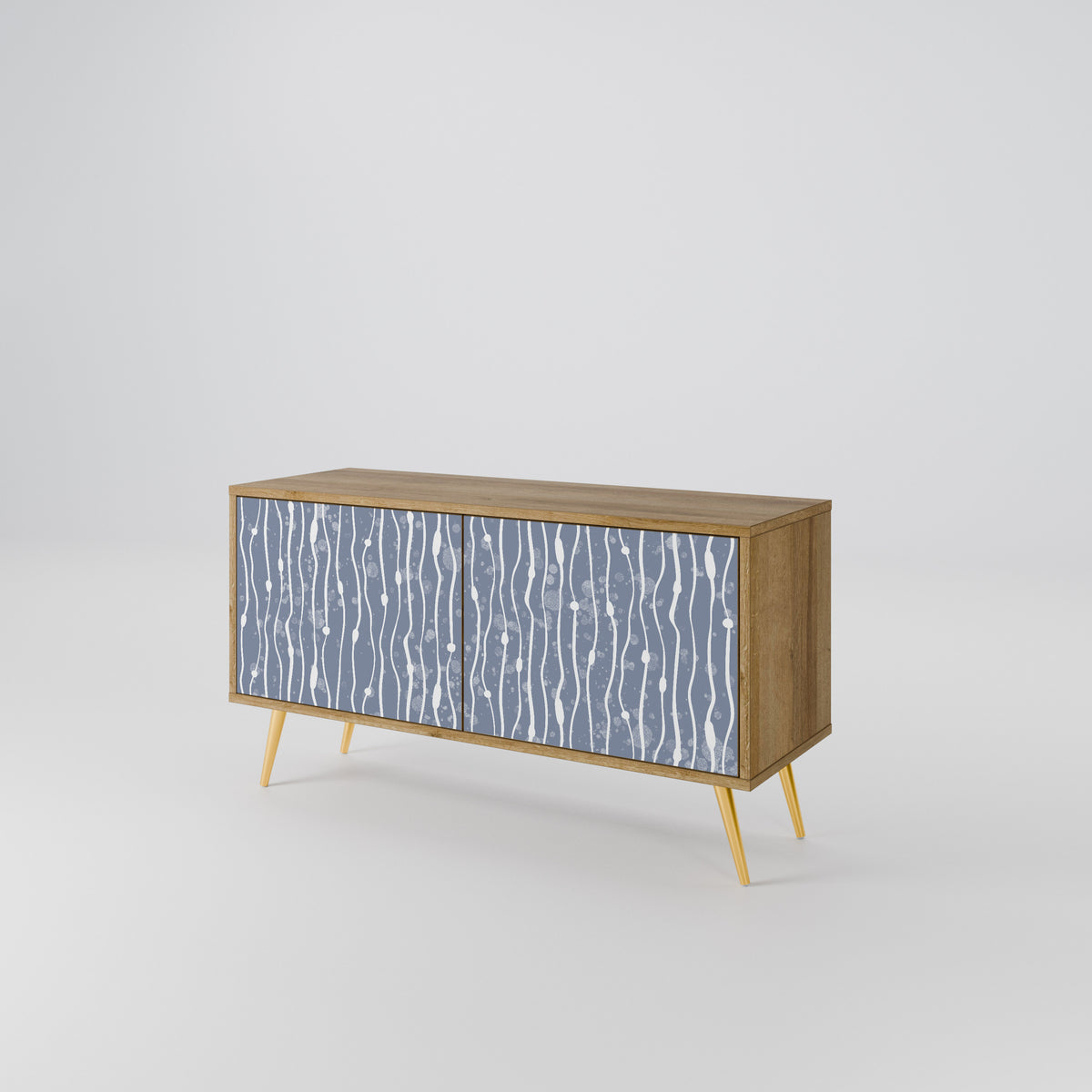 GRAPHITE RAIN Mueble de TV Compacto de 2 puertas