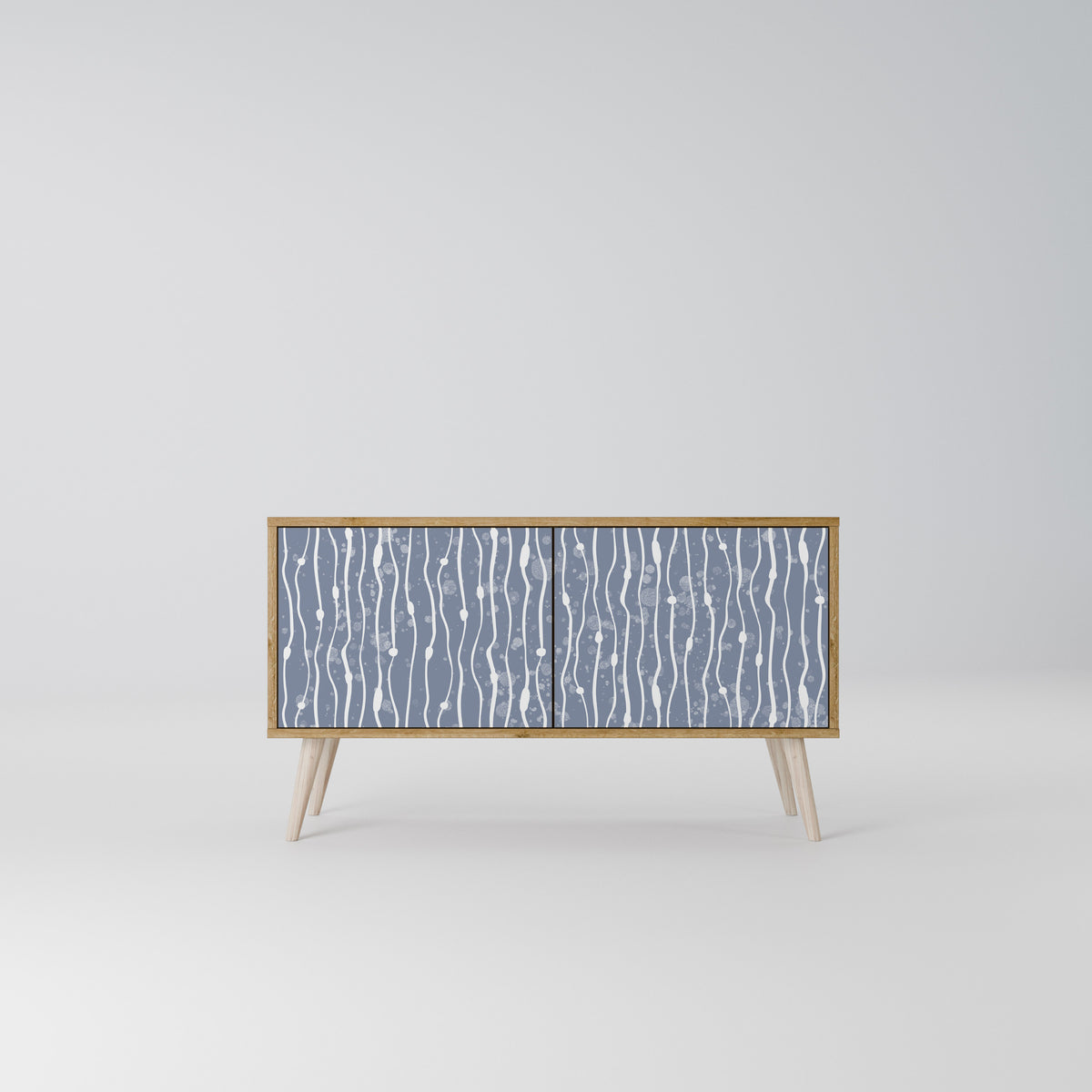 GRAPHITE RAIN Mueble de TV Compacto de 2 puertas