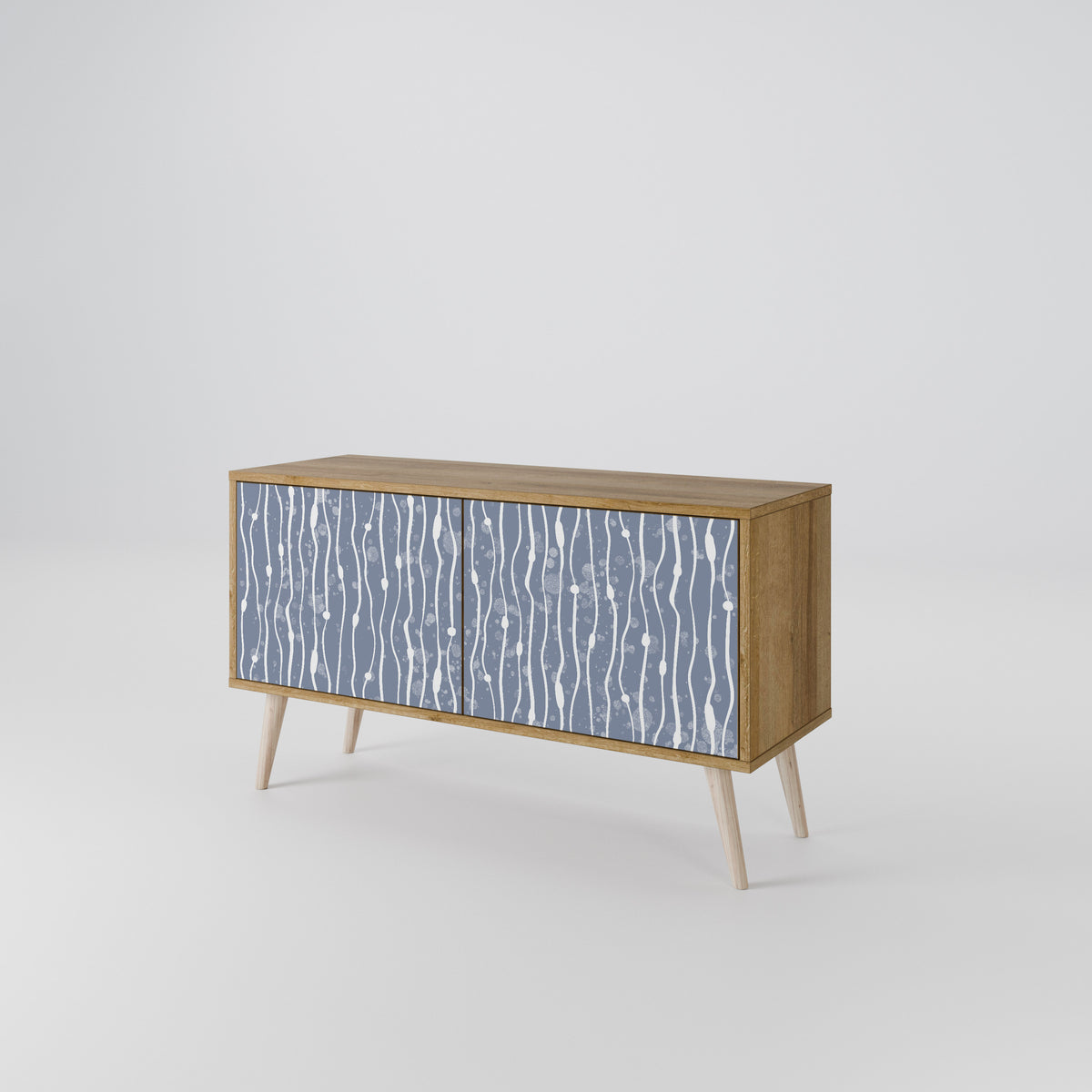 GRAPHITE RAIN Mueble de TV Compacto de 2 puertas