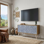 GRAPHITE RAIN Mueble de TV Compacto de 2 puertas
