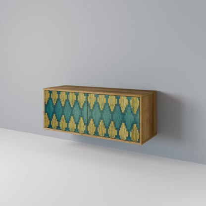 POLYGONS Mueble de TV Compacto de 2 puertas