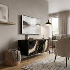 GOLD DUST Mueble de TV Compacto de 2 puertas