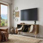 GOLD DUST Mueble de TV Compacto de 2 puertas
