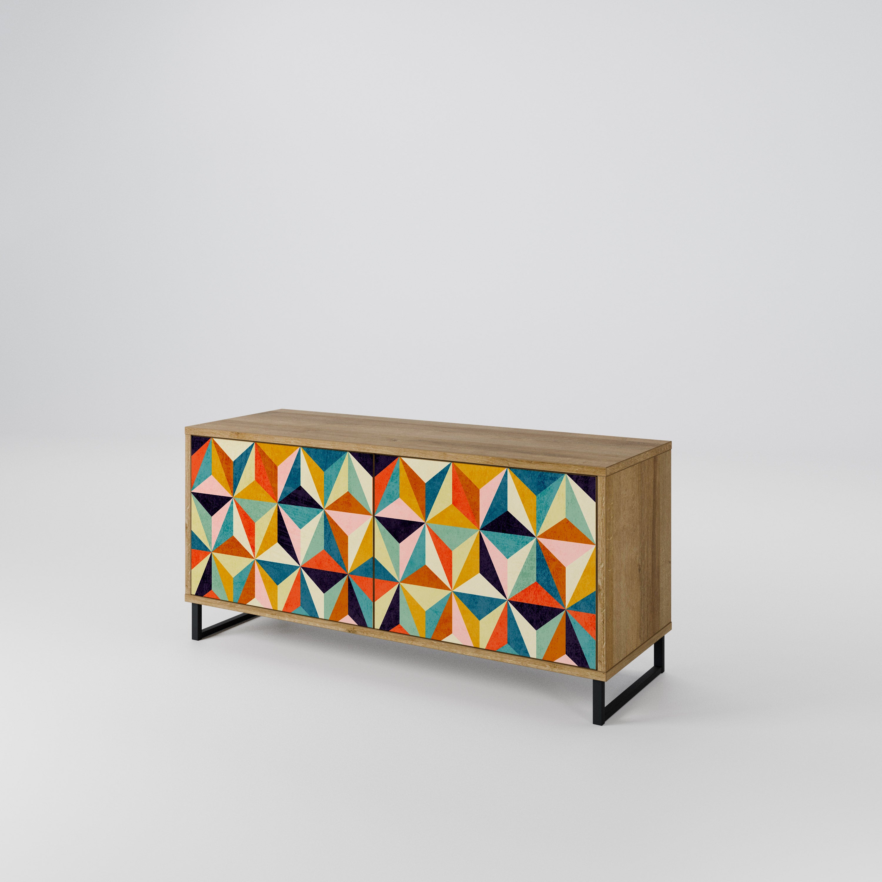 TESSELATE TREASURES Compact 2-Door TV Cabinet