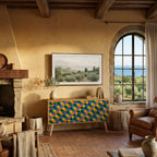 PAINTED SQUARES MIX Mueble de TV Compacto de 2 puertas