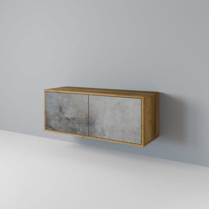 CONCRETE WALL Mueble de TV Compacto de 2 puertas
