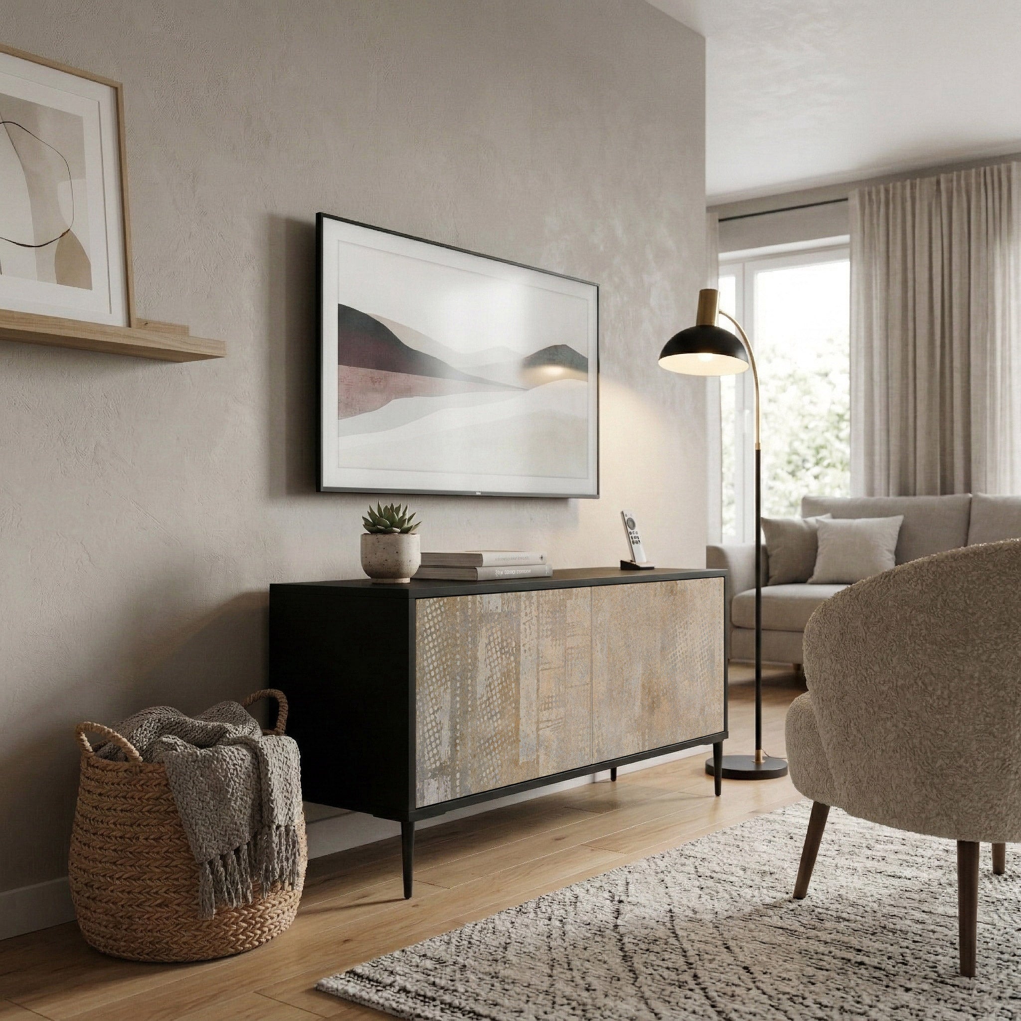 SCREEN ERROR Mueble de TV Compacto de 2 puertas