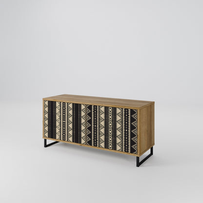AZTEC Mueble de TV Compacto de 2 puertas