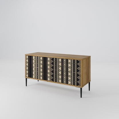 AZTEC Mueble de TV Compacto de 2 puertas