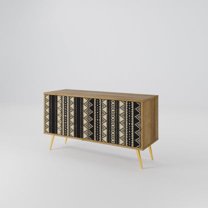AZTEC Mueble de TV Compacto de 2 puertas