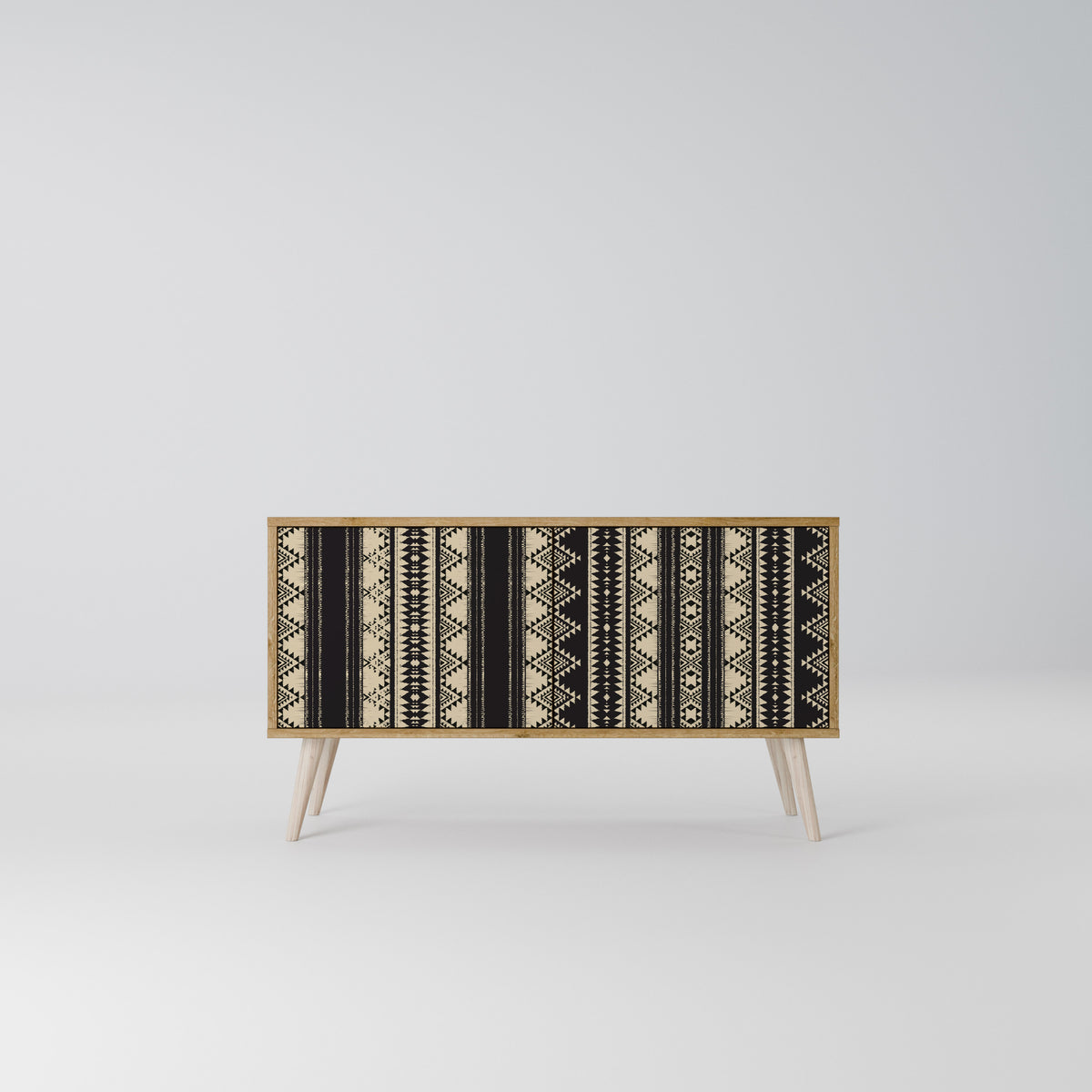 AZTEC Mueble de TV Compacto de 2 puertas