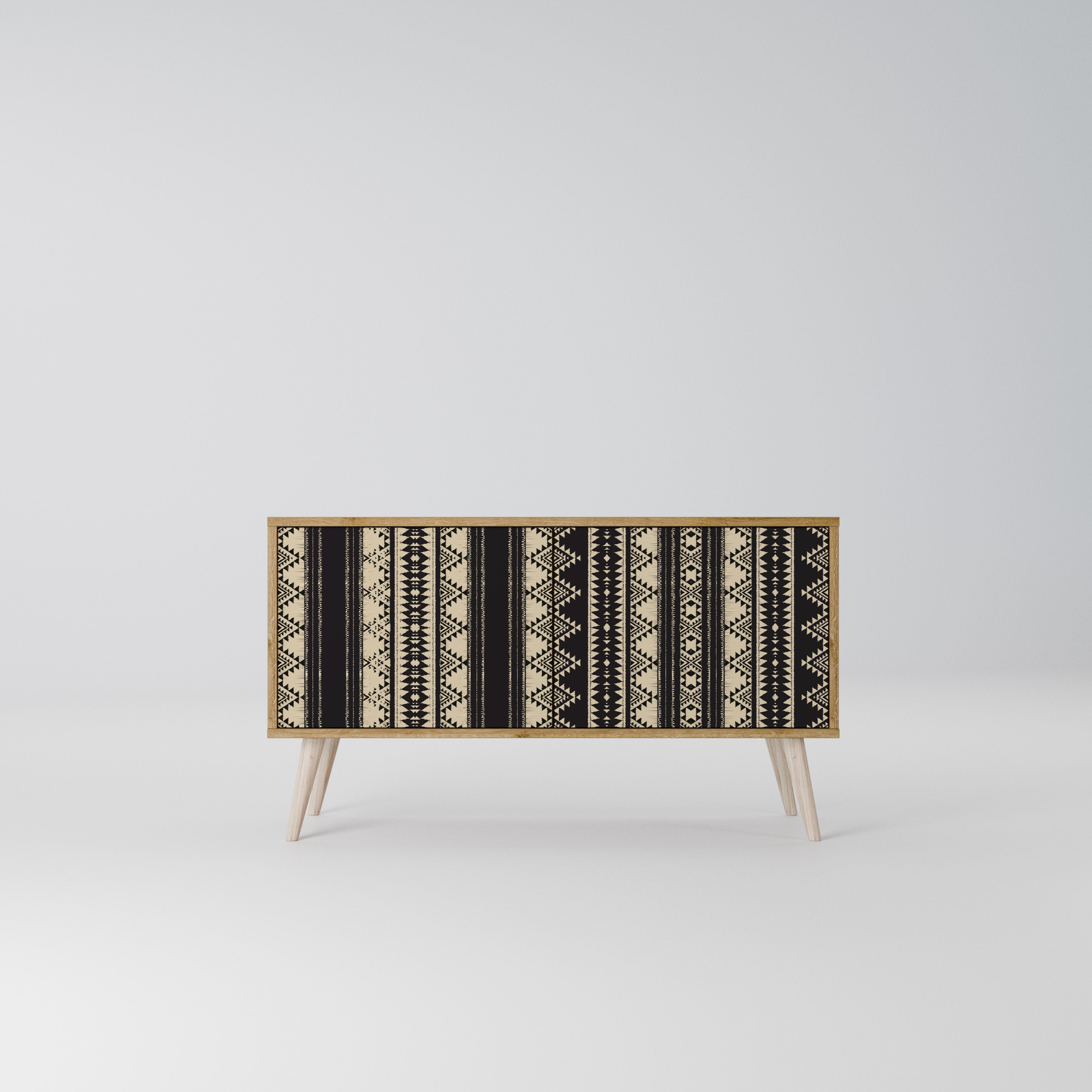 AZTEC Mueble de TV Compacto de 2 puertas