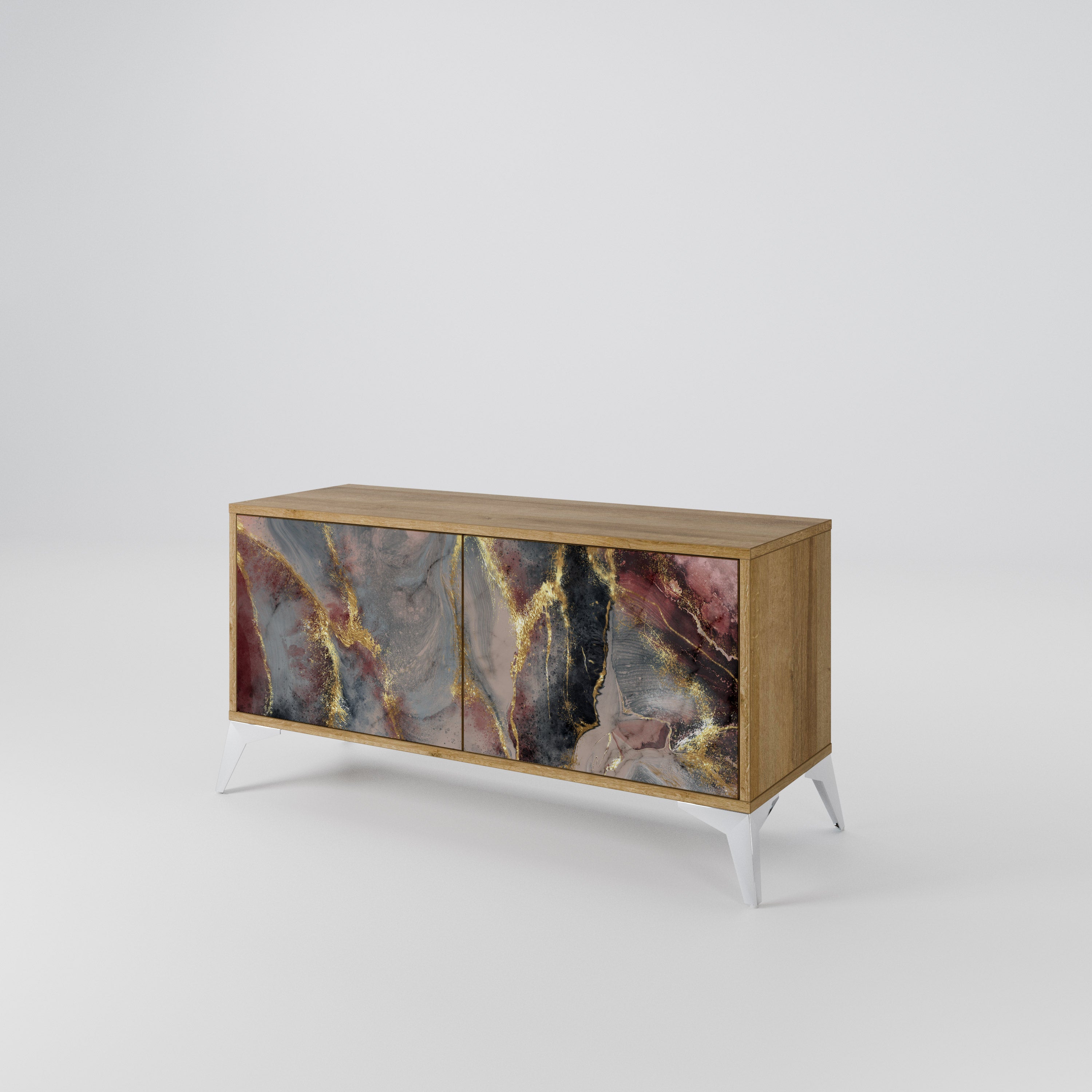 GOLDEN TIDES Compact 2-Door TV Cabinet