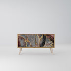 GOLDEN TIDES Mueble de TV Compacto de 2 puertas