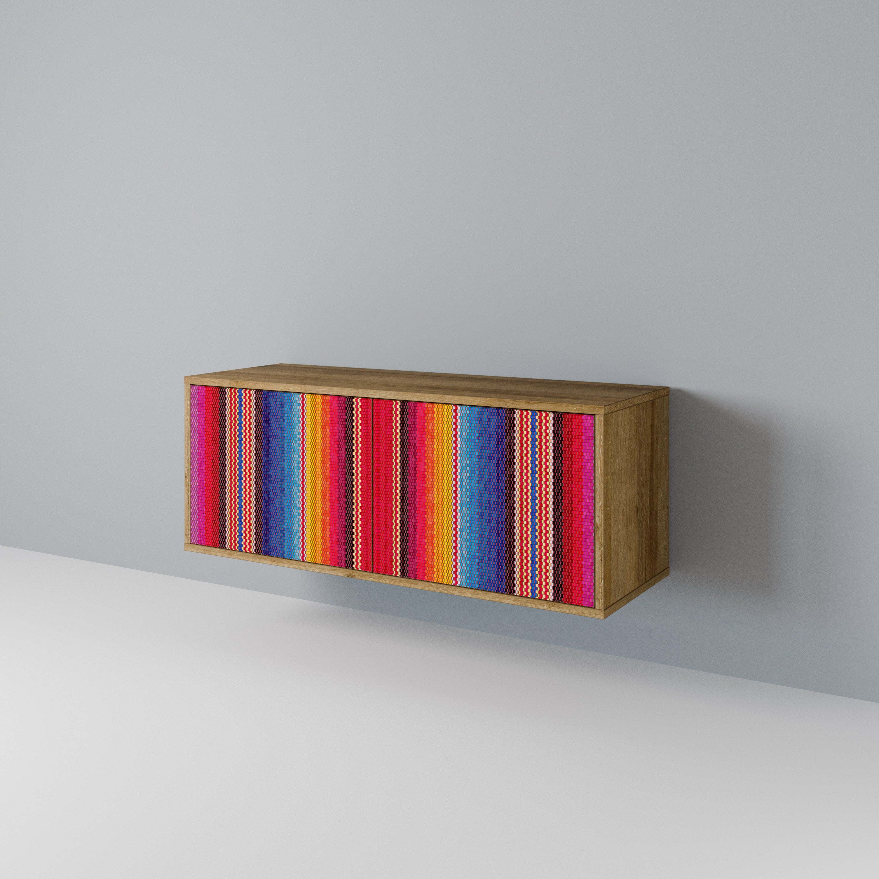 ETHNIC MEXICAN Compact 2-Door TV Cabinet