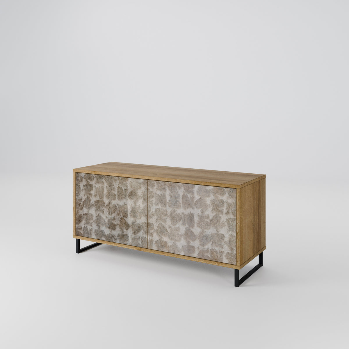 SLIGHTLY BLURRED Mueble de TV Compacto de 2 puertas