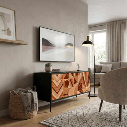 PRISM MOSAIC Mueble de TV Compacto de 2 puertas