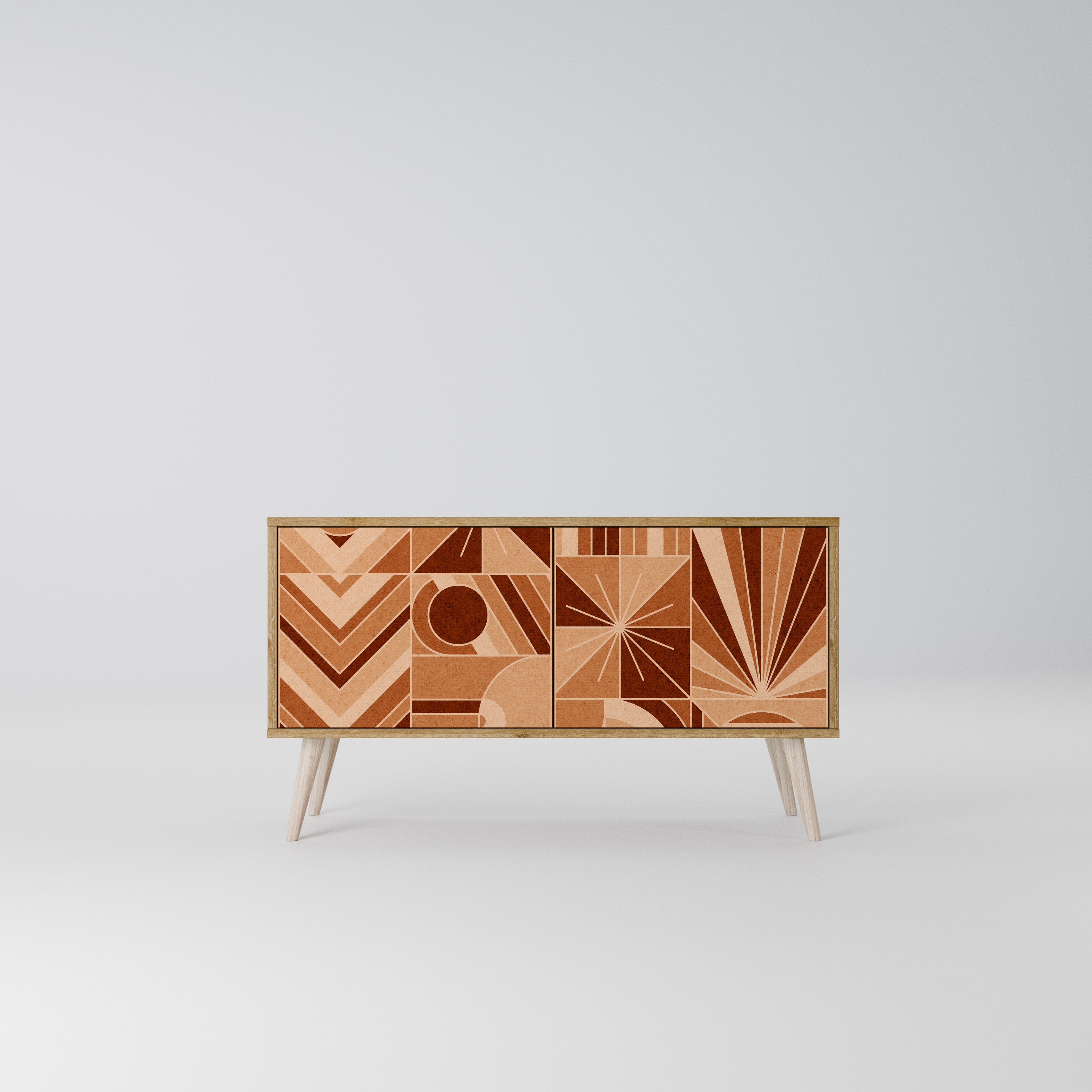 PRISM MOSAIC Mueble de TV Compacto de 2 puertas