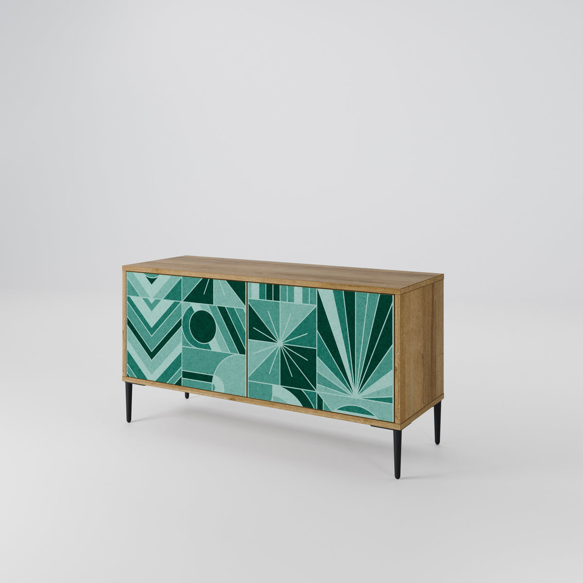 HARMONIC GRID Mueble de TV Compacto de 2 puertas