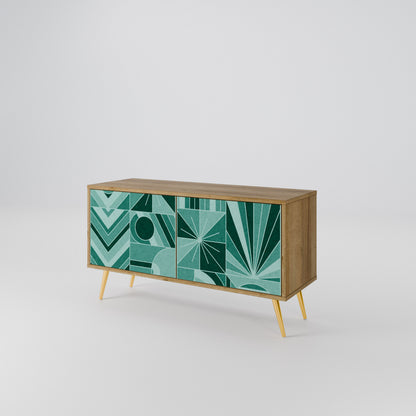 HARMONIC GRID Mueble de TV Compacto de 2 puertas