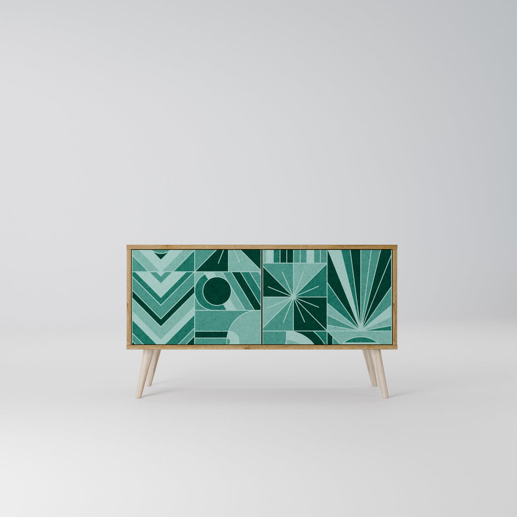 HARMONIC GRID Mueble de TV Compacto de 2 puertas