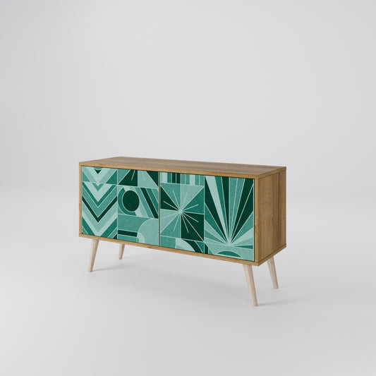 HARMONIC GRID Mueble de TV Compacto de 2 puertas