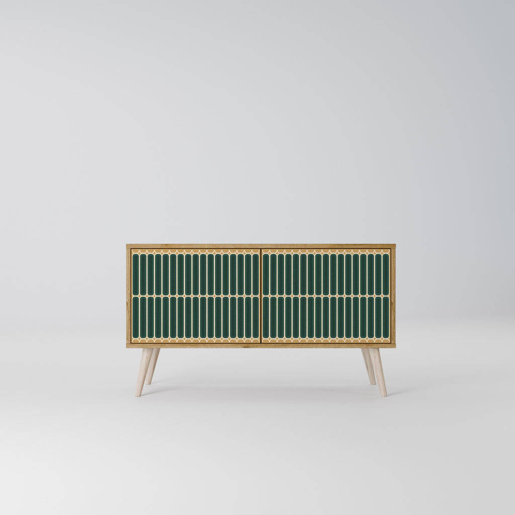 ILUSION GATE Mueble de TV Compacto de 2 puertas