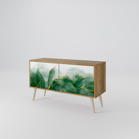 EXPENSIVE NATURE Mueble de TV Compacto de 2 puertas