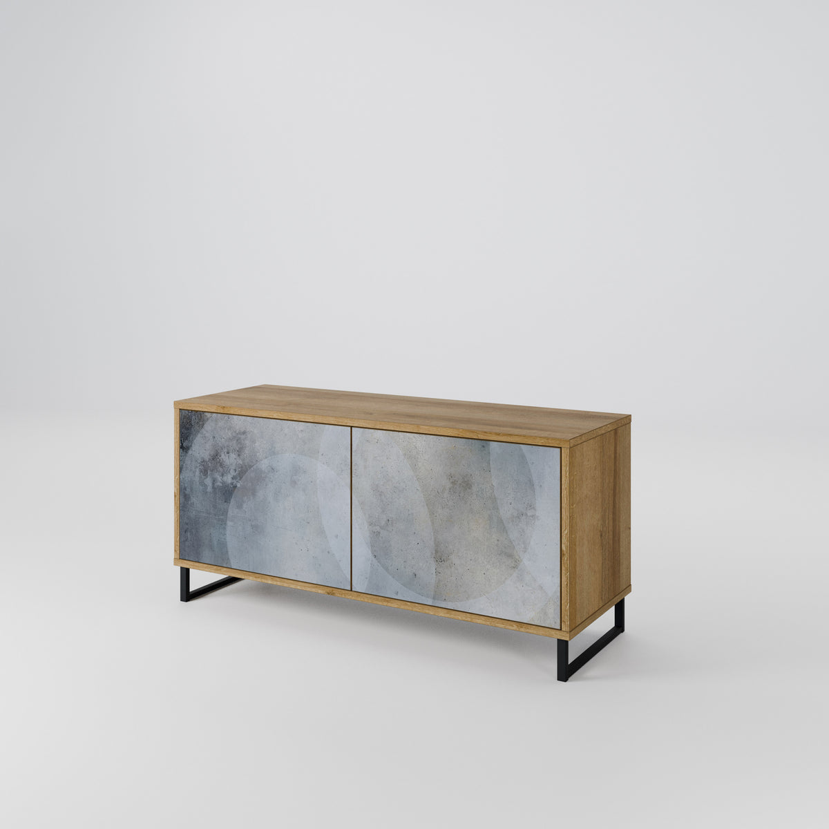 MUTED ARC Mueble de TV Compacto de 2 puertas