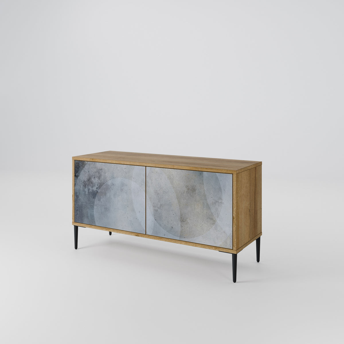 MUTED ARC Mueble de TV Compacto de 2 puertas