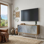 MUTED ARC Mueble de TV Compacto de 2 puertas