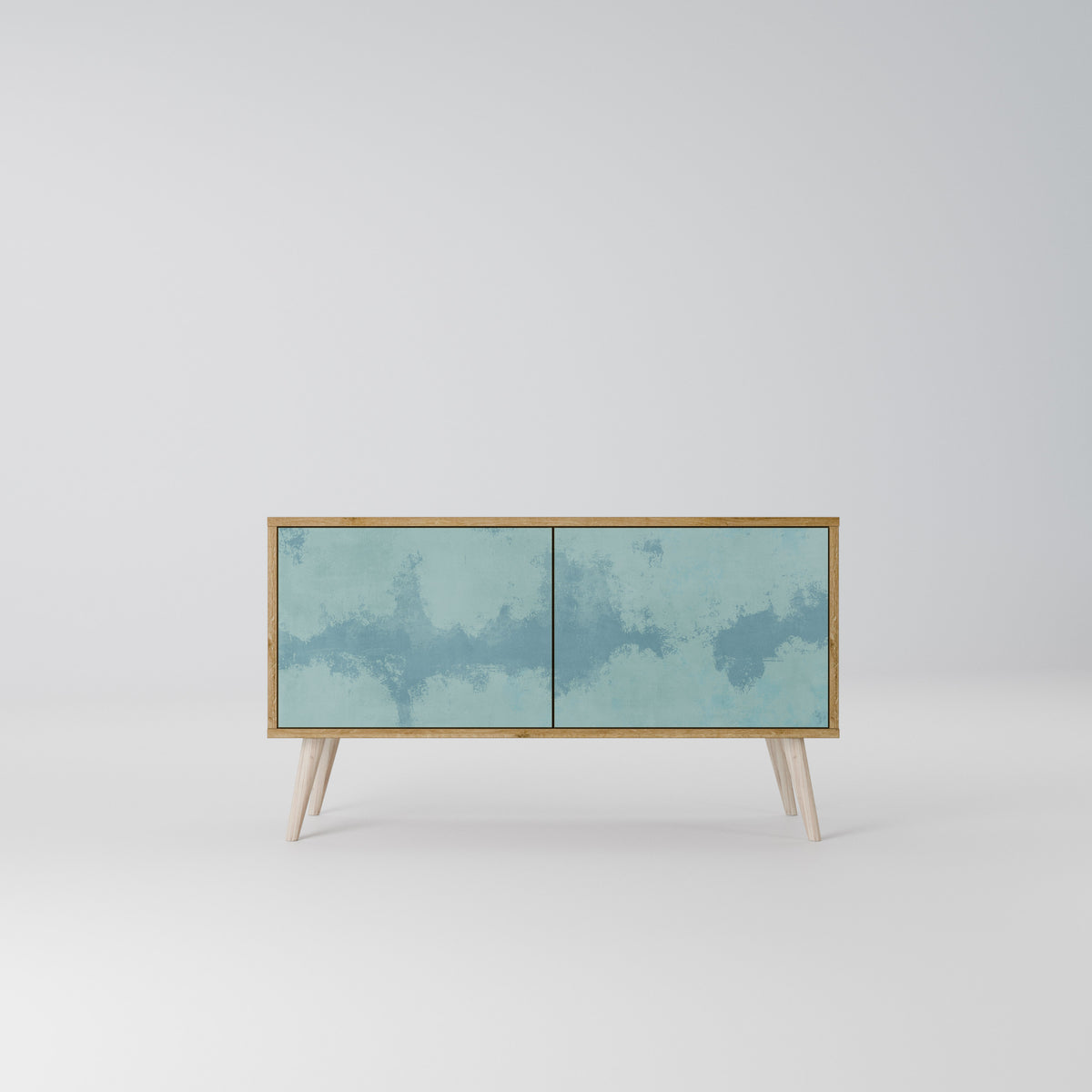 SKY WASH Mueble de TV Compacto de 2 puertas