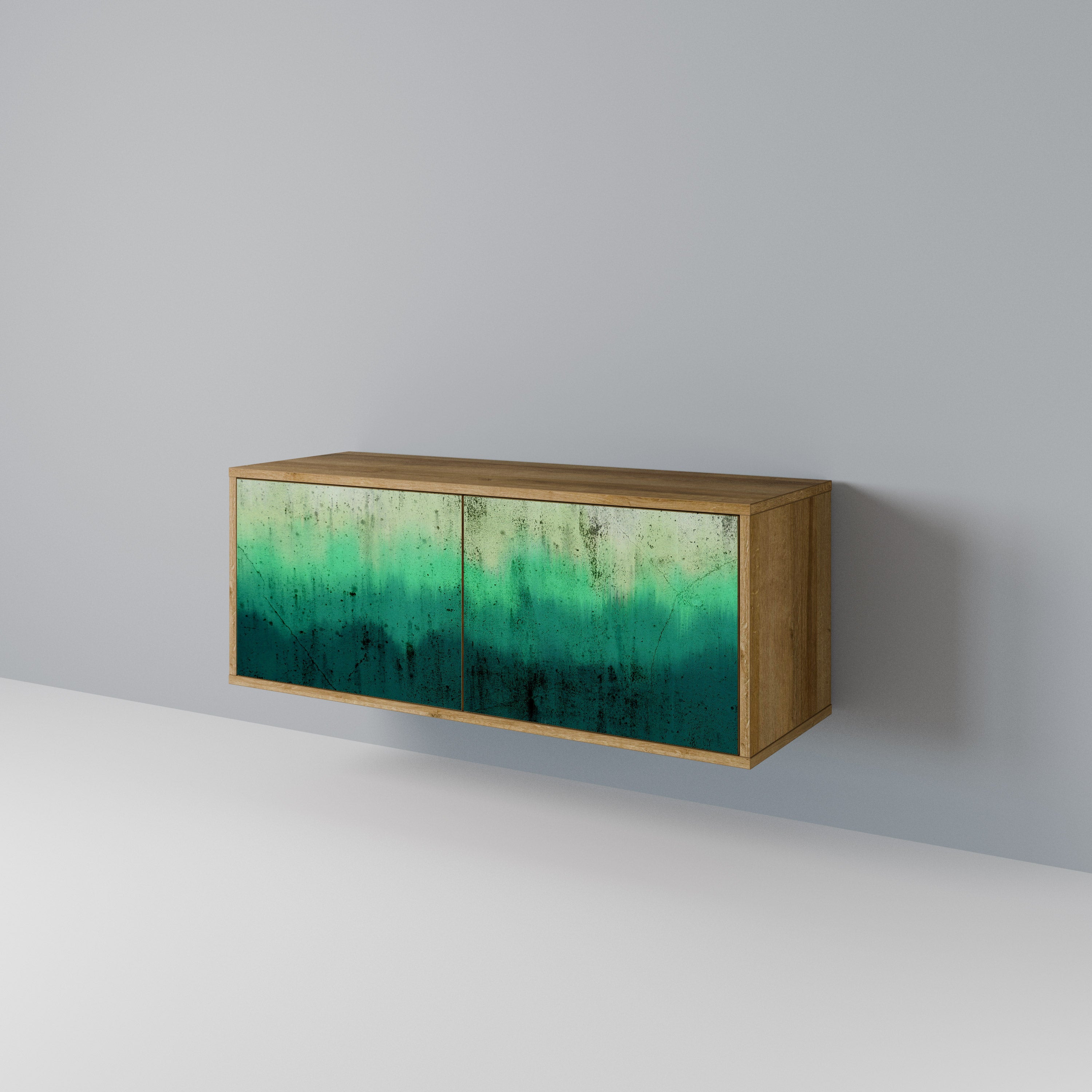 NORTHERN LIGHTS Mueble de TV Compacto de 2 puertas