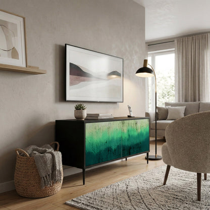 NORTHERN LIGHTS Mueble de TV Compacto de 2 puertas