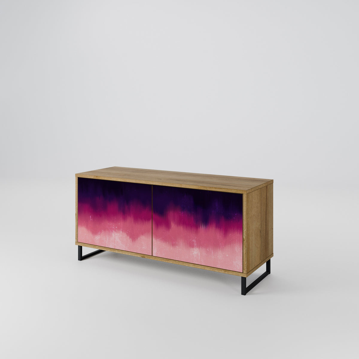 AURORA BOREALIS Mueble de TV Compacto de 2 puertas