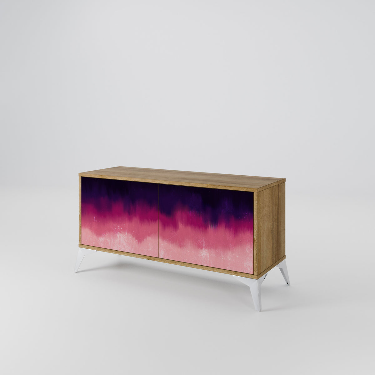 AURORA BOREALIS Mueble de TV Compacto de 2 puertas