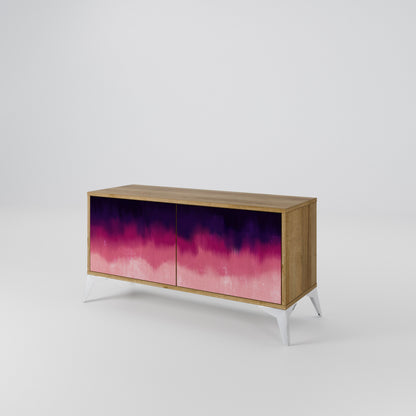 AURORA BOREALIS Mueble de TV Compacto de 2 puertas