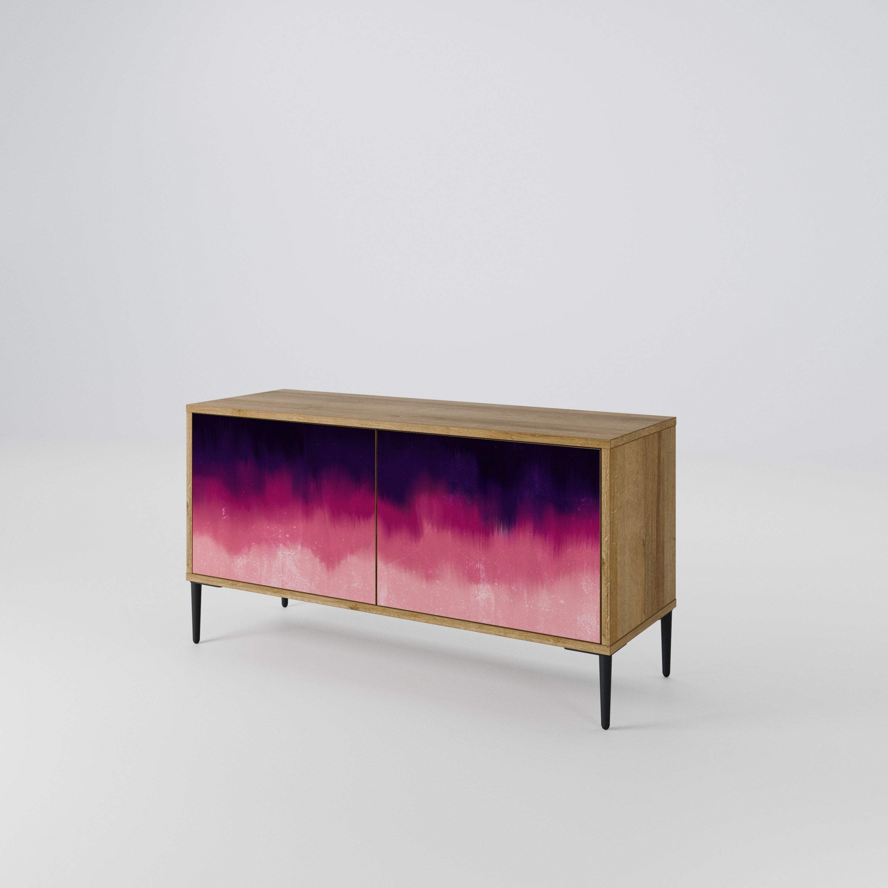 AURORA BOREALIS Mueble de TV Compacto de 2 puertas