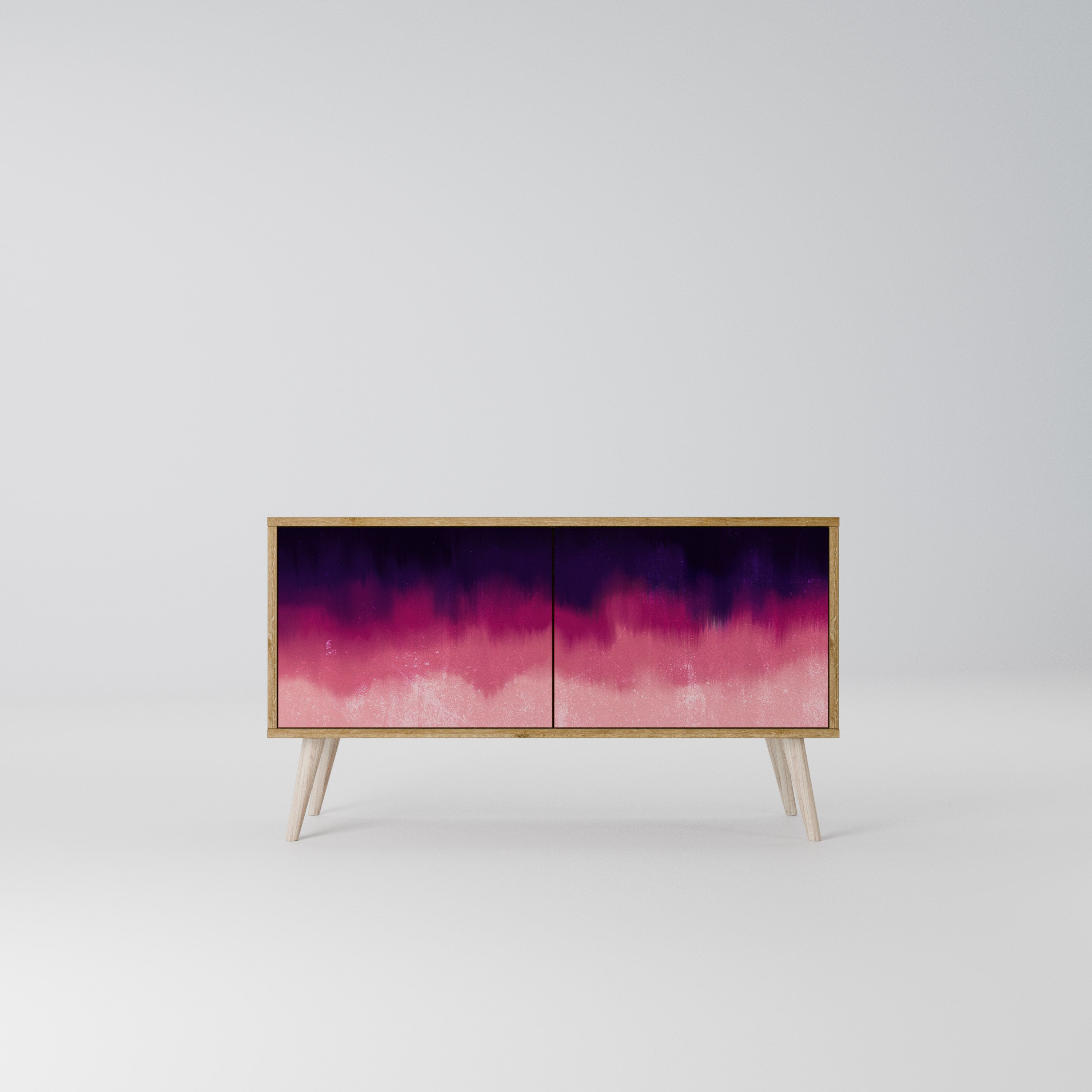 AURORA BOREALIS Mueble de TV Compacto de 2 puertas