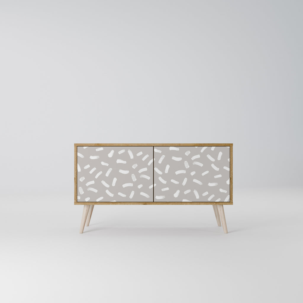 PASSING SECONDS Mueble de TV Compacto de 2 puertas