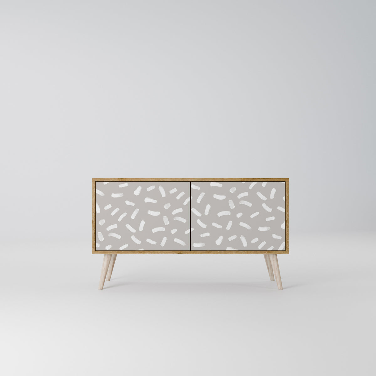 PASSING SECONDS Mueble de TV Compacto de 2 puertas