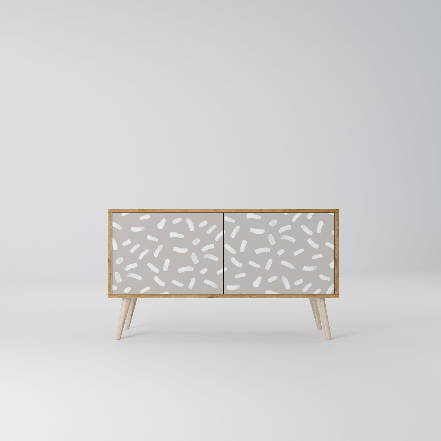 PASSING SECONDS Mueble de TV Compacto de 2 puertas